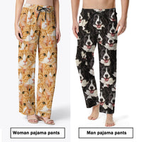 Thumbnail for Custom Multiple Face Photo Family With Pet Pajama Pants, Pet Lover Gift AB