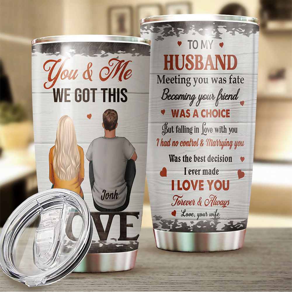 Meeting You Was Fate Personalized Tumbler AA