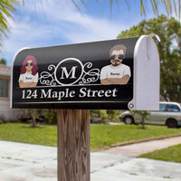 Thumbnail for Husband & Wife Address Magnetic Mailbox Cover, Gift For Couple AF