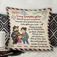 Thumbnail for Personalized Letter To My Grandson Granddaughter Pillow, Gift For Grandpa Grandma AD