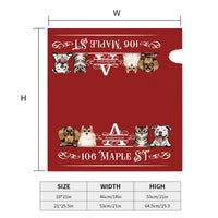 Thumbnail for Custom Family Monogram Dog Cat Mailbox Cover, Pet Lover Gift AF