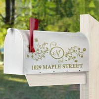 Thumbnail for Leafy Dreams Paw Prints Address Mailbox Cover, Dog Lover Gift AF