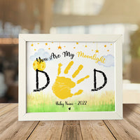 Thumbnail for You Are My Moonlight Dad Photo Frame, Kids Handprint Keepsake AA