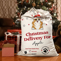 Thumbnail for Custom Do Not Sniff/Meow Dog Cat Photo Christmas Bag, Christmas Gift AB