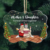 Thumbnail for Mother & Daughters Forever Linked Together Printed Acrylic Ornament AE