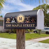 Thumbnail for Elegant Family House Number Mailbox Cover With Address, Dog Lover Gift AF