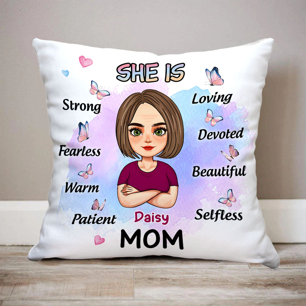 She Is Mom Personalized Pillow,Mothet's Day Gift For Mom AD