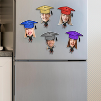 Thumbnail for Personalized Magnet With Face, Graduation Decorations 2024 Gift, Fridge Magnet FC