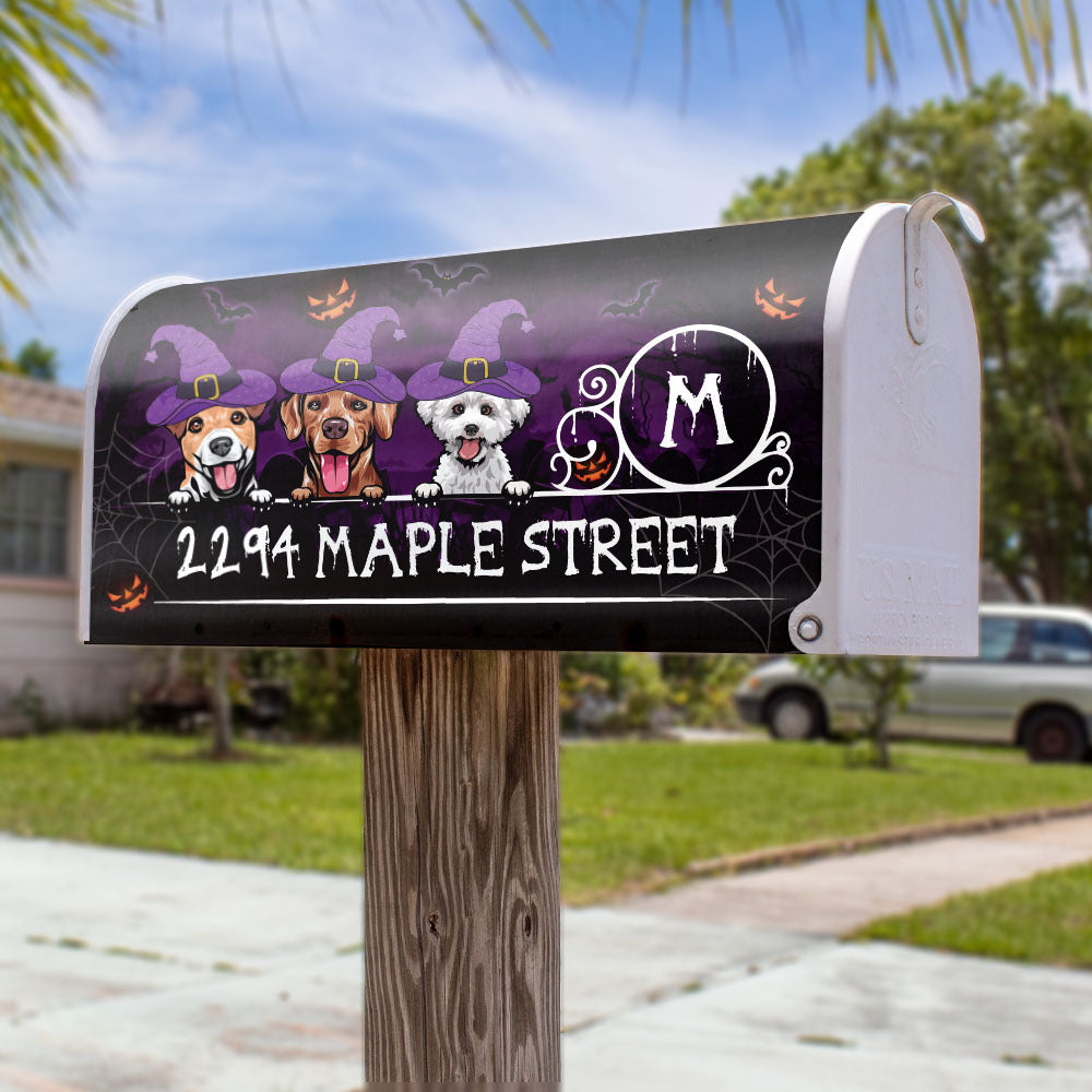Halloween Dog Mailbox Cover, Dog lover Gift AF
