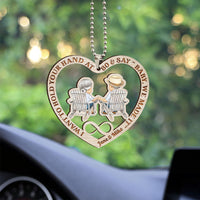 Thumbnail for I Want To Hold Your Hand At 80 Personalized Acrylic Car Ornament AE