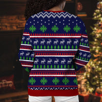 Thumbnail for Custom Face Upload Photo Ugly Christmas Sweatshirt Gift For Family Friend, All-Over-Print Sweatshirt AB