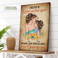 Thumbnail for I Believe In Love Daughter & Mom Canvas Wall Art AK