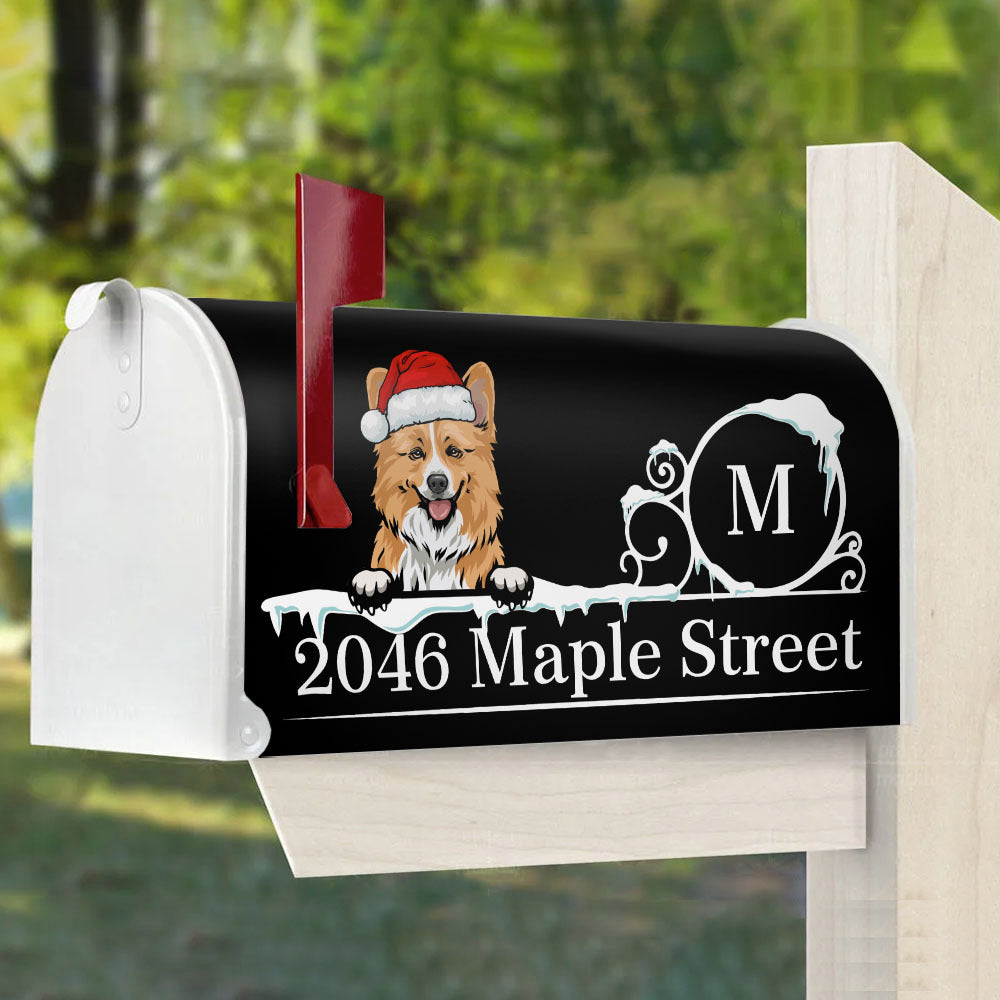 Personalized Mailbox Cover - Christmas Gift For Pet Lover - Address With Dog Cat AF