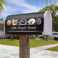 Thumbnail for Custom Big Head Cutout Photo Dog Cat Mailbox Cover, Christmas Gift AF