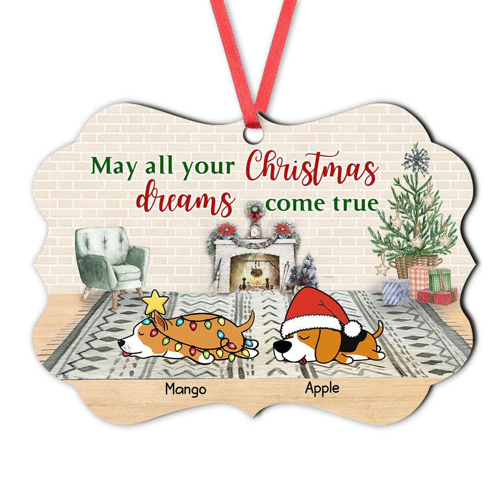All Christmas Dreams Come True Dog MDF Benelux Ornament AE