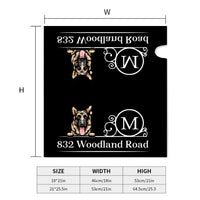 Thumbnail for Custom Family Name House Address Magnetic Mailbox Cover, Pet Lover Gift AF