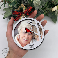 Thumbnail for Personalized I'm Always With You Cardinal Memorial Layered Wood Ornament, Sympathy Gift AE