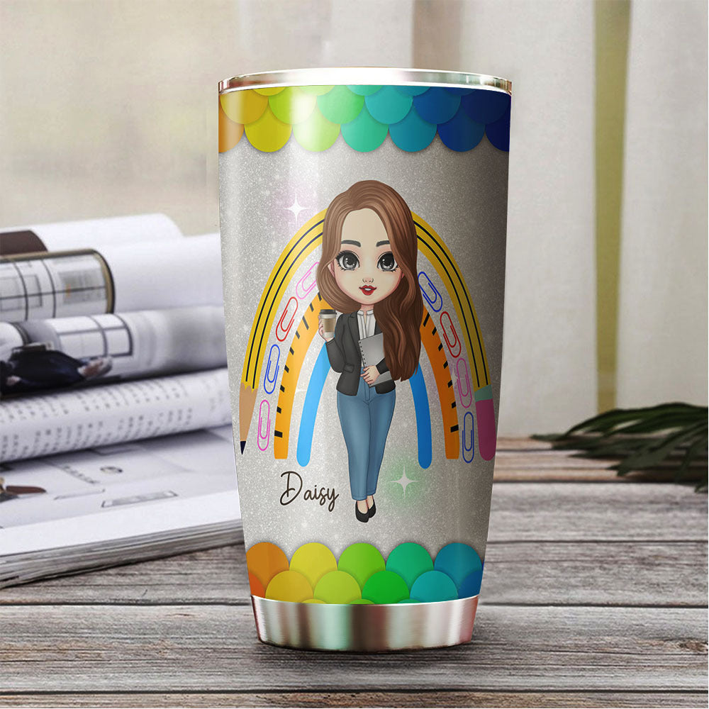 I Can Change The World Teacher Tumbler, Best Gift For Back To School AA
