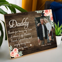 Thumbnail for Daddy Thanks For Being My Hero Photo Clip Frame AA