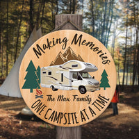 Thumbnail for Custom Keep Calm & Camping Wooden Sign, Gift For Camper Z
