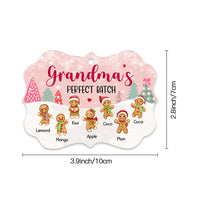 Thumbnail for Personalized Mom Grandma Perfect Batch Grandkids Printed Wood Ornament, Christmas Gift For Grandparent AE