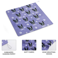 Thumbnail for Custom Dog Cat Photo With Name Hand Towel, Pet Lover Gift JonxiFon