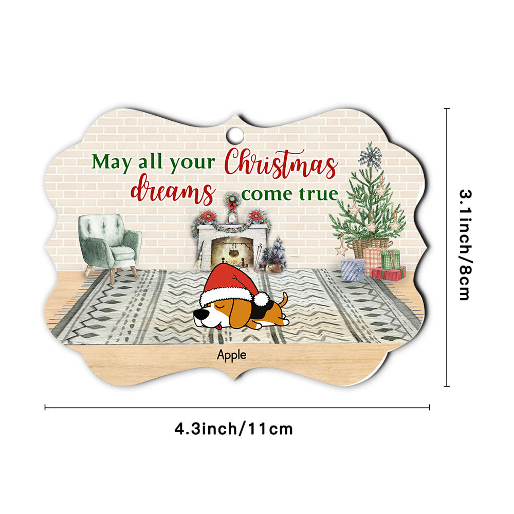 All Christmas Dreams Come True Dog MDF Benelux Ornament AE