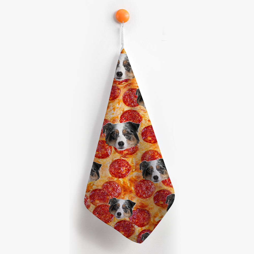 Custom Food Is Everything Dog Cat Photo Hand Towel, Pet Lover Gift JonxiFon