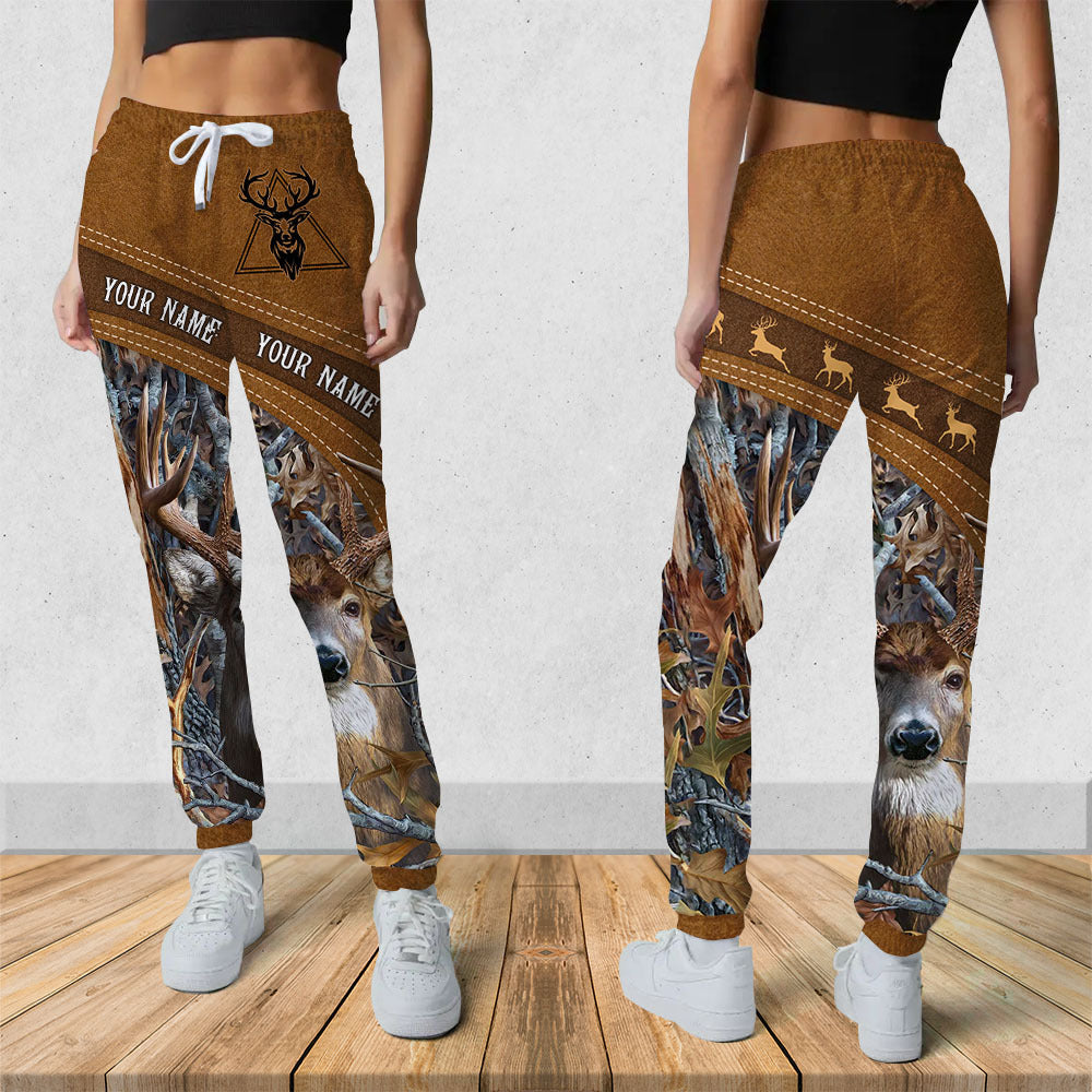 Custom Name Deer Hunting Lover Sweatpants For Men & Women AB