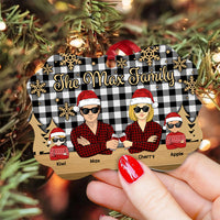 Thumbnail for Personalized Family Members Christmas Printed Wood Ornament, Customized Holiday Ornament AE