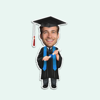 Thumbnail for Personalized Photo Graduation Senior 2023 Magnet, Fridge Magnet, Graduation Gift JonxiFon