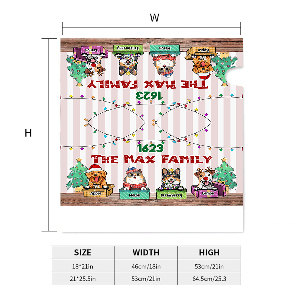 Custom Naughty Cats And Dogs Christmas Mailbox Cover, Christmas Gift AF