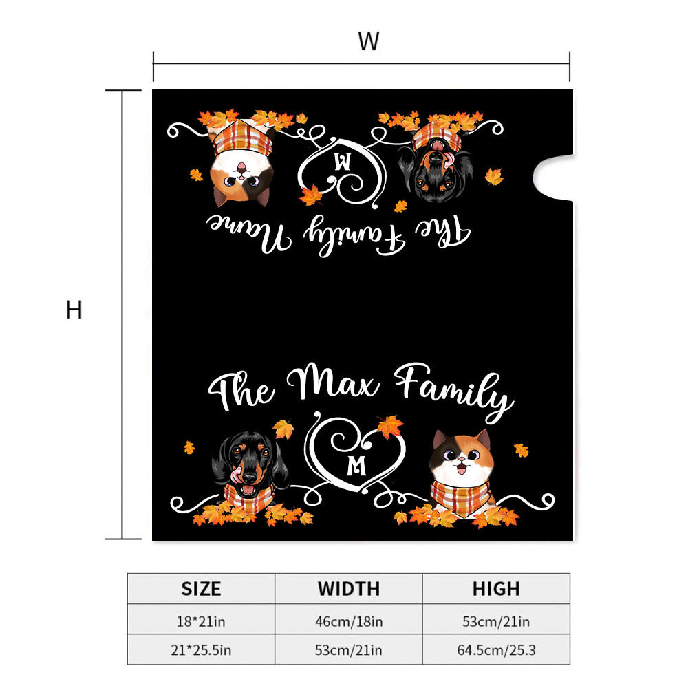 Fall Heart Dog Cat Mailbox Cover, Dog lover Gift AF
