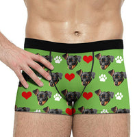 Thumbnail for Custom Face Photo Dog Cat Men's Boxer Briefs, Gift For Him AI