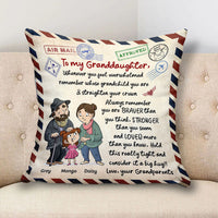 Thumbnail for Personalized Letter To My Grandson Granddaughter Pillow, Gift For Grandpa Grandma AD