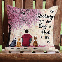 Thumbnail for Personalized A Girl & Her Dog A Bond That Can't Be Broken Pillow, Gift For Dog Mom Dog Dad AD