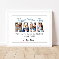 Thumbnail for Custom Happy Mother's Day Grandma Photo Collage Picture Frame, Gift For Mom/Grandma AA