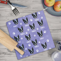 Thumbnail for Custom Dog Cat Photo With Name Hand Towel, Pet Lover Gift JonxiFon