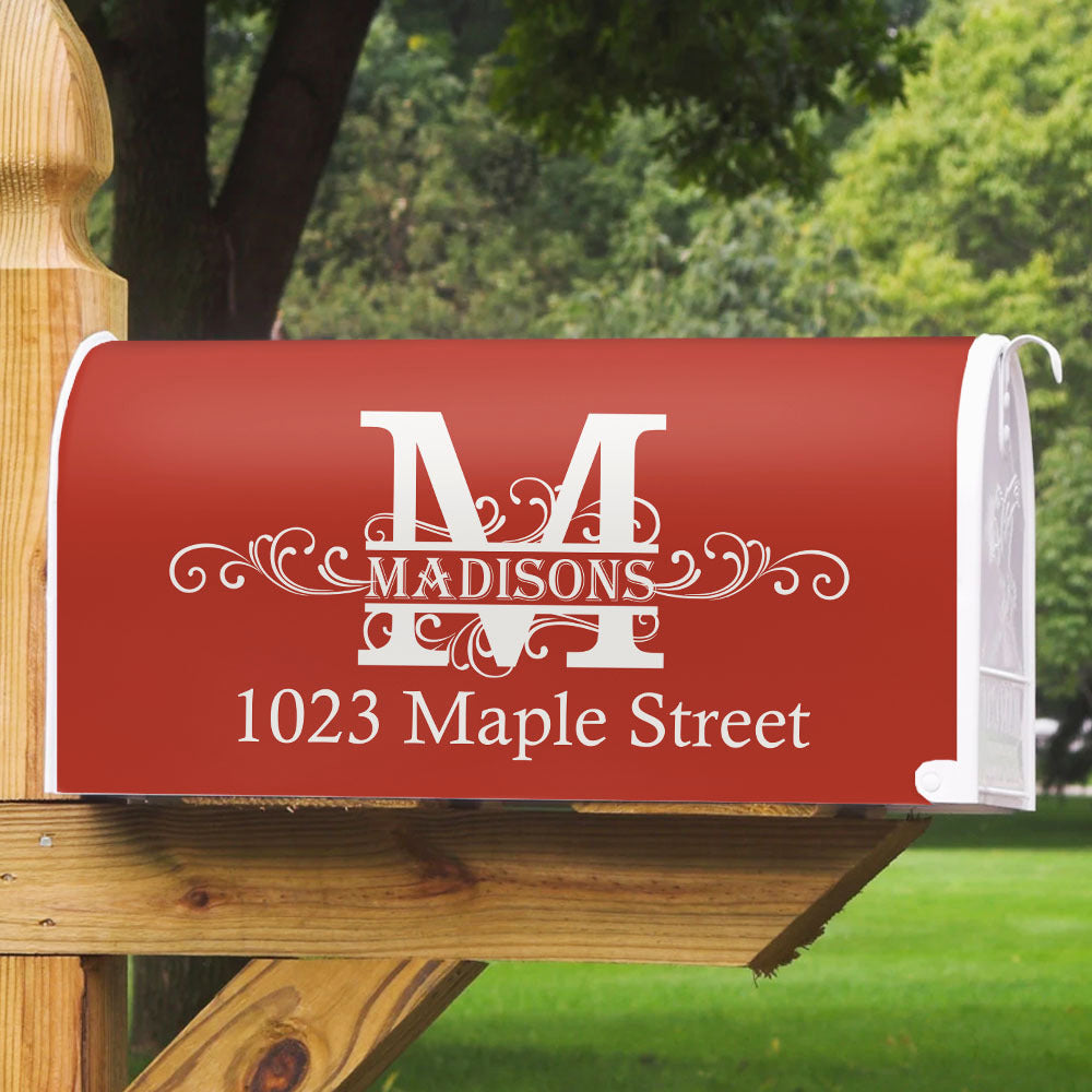 Custom Family Name Monogram Mailbox Cover, Gift For Family AF