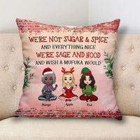 Thumbnail for Personalized We Are Sage And Hood Friend Besties Pillow, Christmas Gift For BFF AD