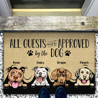 Thumbnail for Approved By The Dog Custom Doormat, DIY Gift For Dog Lovers AB