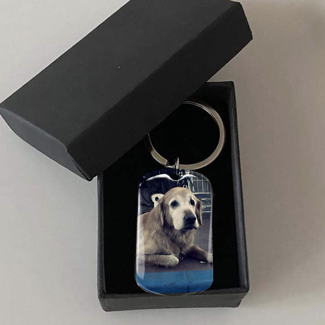 I'll Hold You In My Heart Pet Memorial Metal Keychain, Pet Loss Gift AA