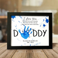 Thumbnail for I Love You More Than The Stars Photo Frame, Kids Handprint Keepsake AA