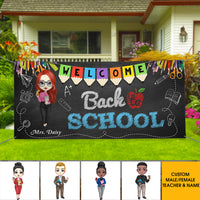Thumbnail for Welcome Back To School Teacher Banner, Classroom Decor AJ