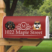 Thumbnail for Custom Family Name House Address Magnetic Mailbox Cover, Pet Lover Gift AF