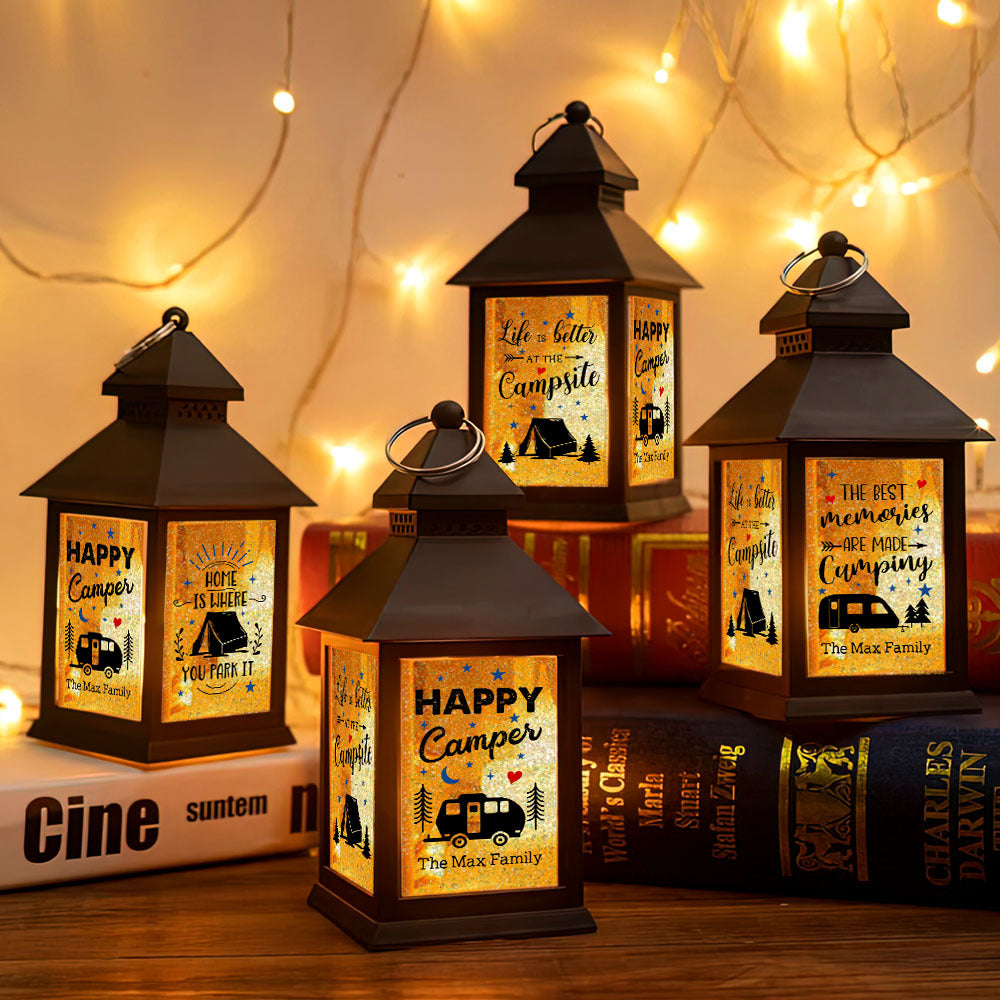 Custom The Best Memories Are Made Camping Lantern II, Gift For Camper FC