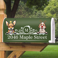Thumbnail for Personalized Mailbox Cover - Christmas Gift For Pet Lover - Address With Dog Cat AF