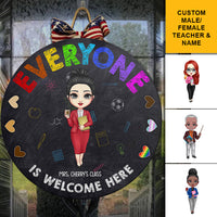 Thumbnail for Everyone Is Welcome Here Teacher Door Sign, Classroom Decor Z