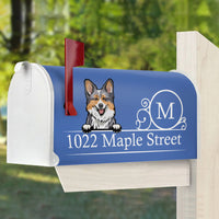 Thumbnail for Custom Family Name House Address Magnetic Mailbox Cover, Pet Lover Gift AF