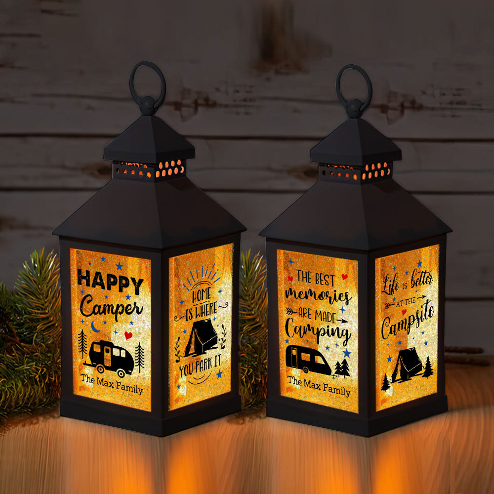Custom The Best Memories Are Made Camping Lantern II, Gift For Camper FC